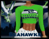 {J} Seahawks Half Shirt