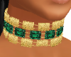 Gold/Emerald Choker