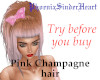 Pink Champagne hair