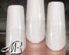 -MB- White Long Nails