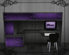 Purple Wood Desk