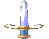 Blue handle sword