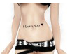 I Love You tatoo
