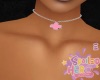 Four LC Necklace Pink
