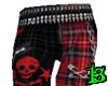 Red Black Punk Pants