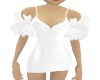Ruffel White Dress