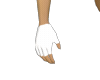 M White Fingerless Glove