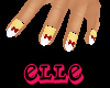 ~Elle~ Red Bow Nails