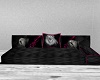 Lion pink black sofa