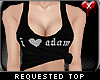 Request: I Love Adam Top