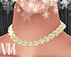 VK~Gold Glitter Necklace