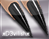 ✘Dark Stileto Nails
