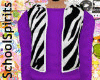 Kids Purple Zebra Coat