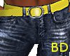 *BD*Jeans+Yellow belt