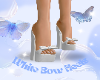 White Bow Heels