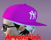 ~ARY~NY fitted cap pink