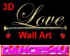 3D Love    Wall Deco