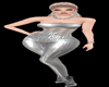 ! SILVER SHINE BODY SUIT