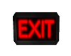 EXIT-Red flashing Sign
