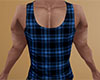 Teal Tank Top Plaid (M)