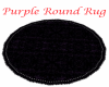 Purple round rug
