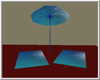 Pool Side Mat w Umbrella