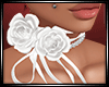 LS~Khaki Rose Choker Wht