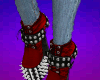 {LS} Red Spike Boots