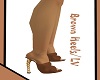 LV/ Brown Heels  Puff