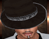 Black/Silver Fedora