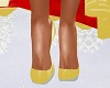 Golden christmas heels