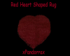 Red Heart Shaped Rug