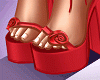 Heels Red Roses