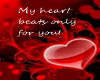 Heart beats for you