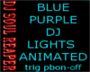 purple blue dj lights