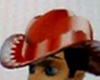 Redwhite cowboy hat