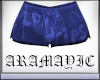 Blue short shorts gym/pj