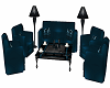 Blue Skyfall Couch set 2