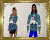 SB Blue Snowman Sweater