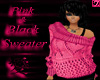 (TP)~Pink&Black Sweater~
