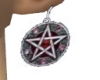 Ruby Pentagramm Earrings