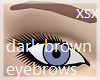 dark brown eyebrows (f)
