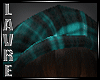 Teal DarkBrown BeretHair