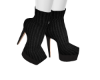*B* Black Sweater Boots