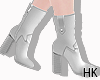 HK 🤍 White Boots