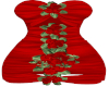Cassie Red Rose Dress