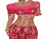 J*RedEmbroidered Lehenga