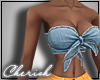 ♛ | Jean Bow Top