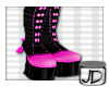 Pink & Black Loli Boots