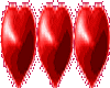 flashing hearts in a row